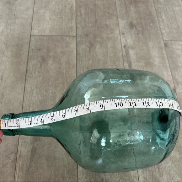 8 Liter Demijohn, Viresa Green Glass Bottle Jug Vintage Antique Carboy - Picture 3 of 16